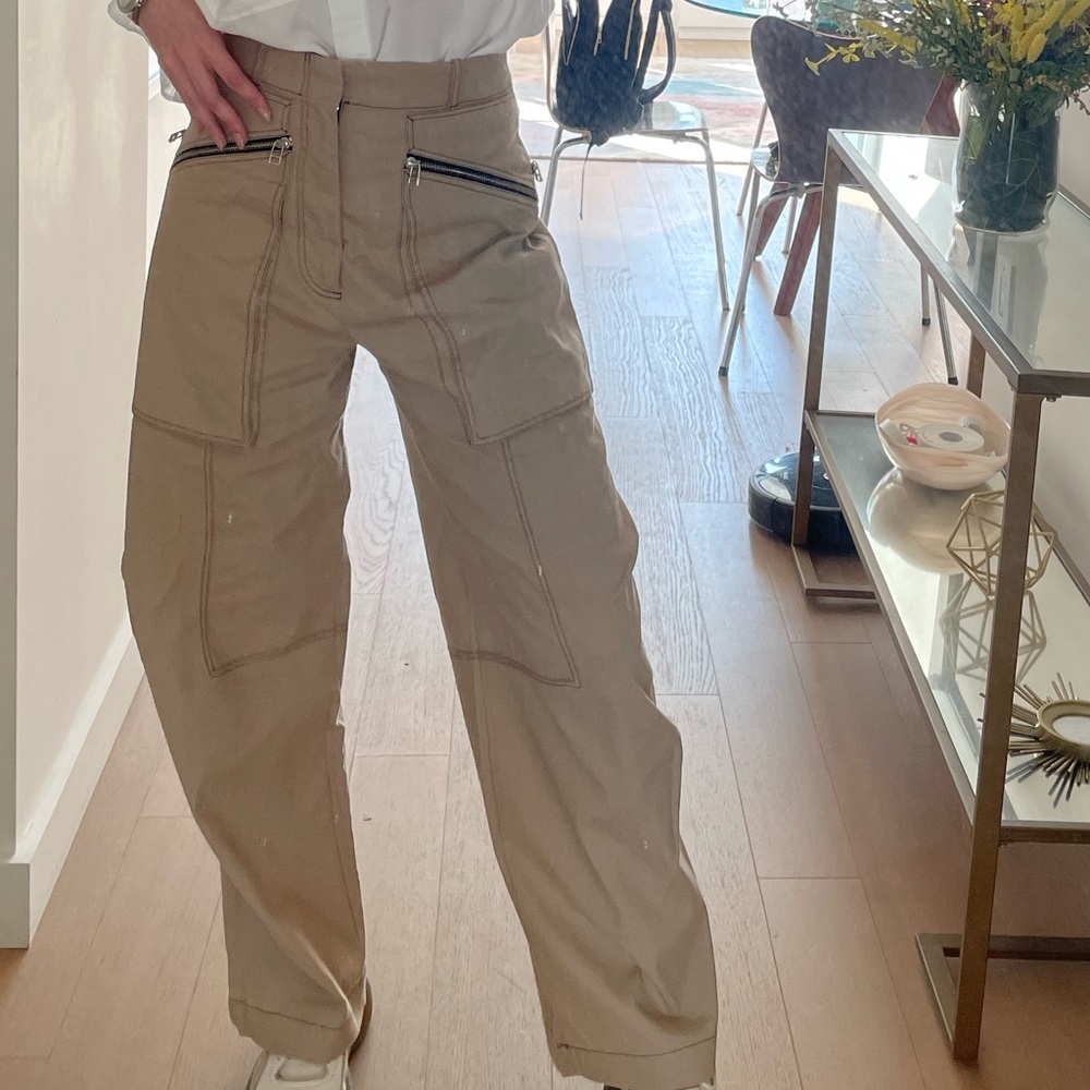 Zara Linen cargo pants